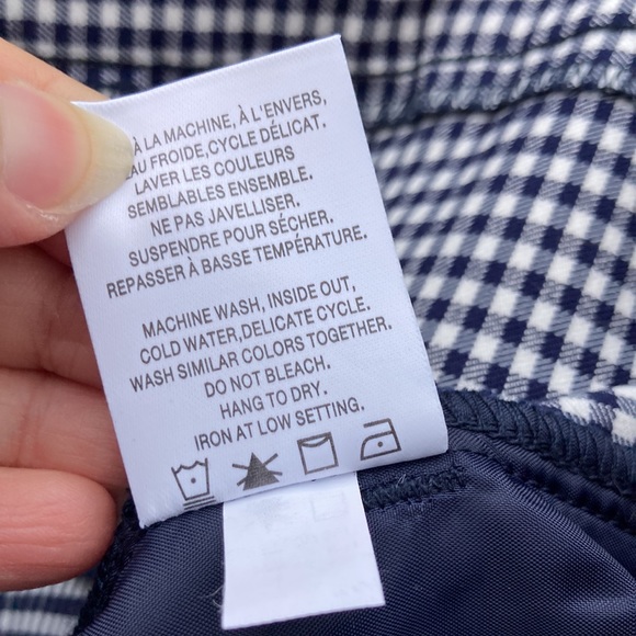 NTW Reitman’s, Pull-on Capri Pants, Blue Gingham, Checked, Plus, Petite, Sz 22 - Picture 13 of 13